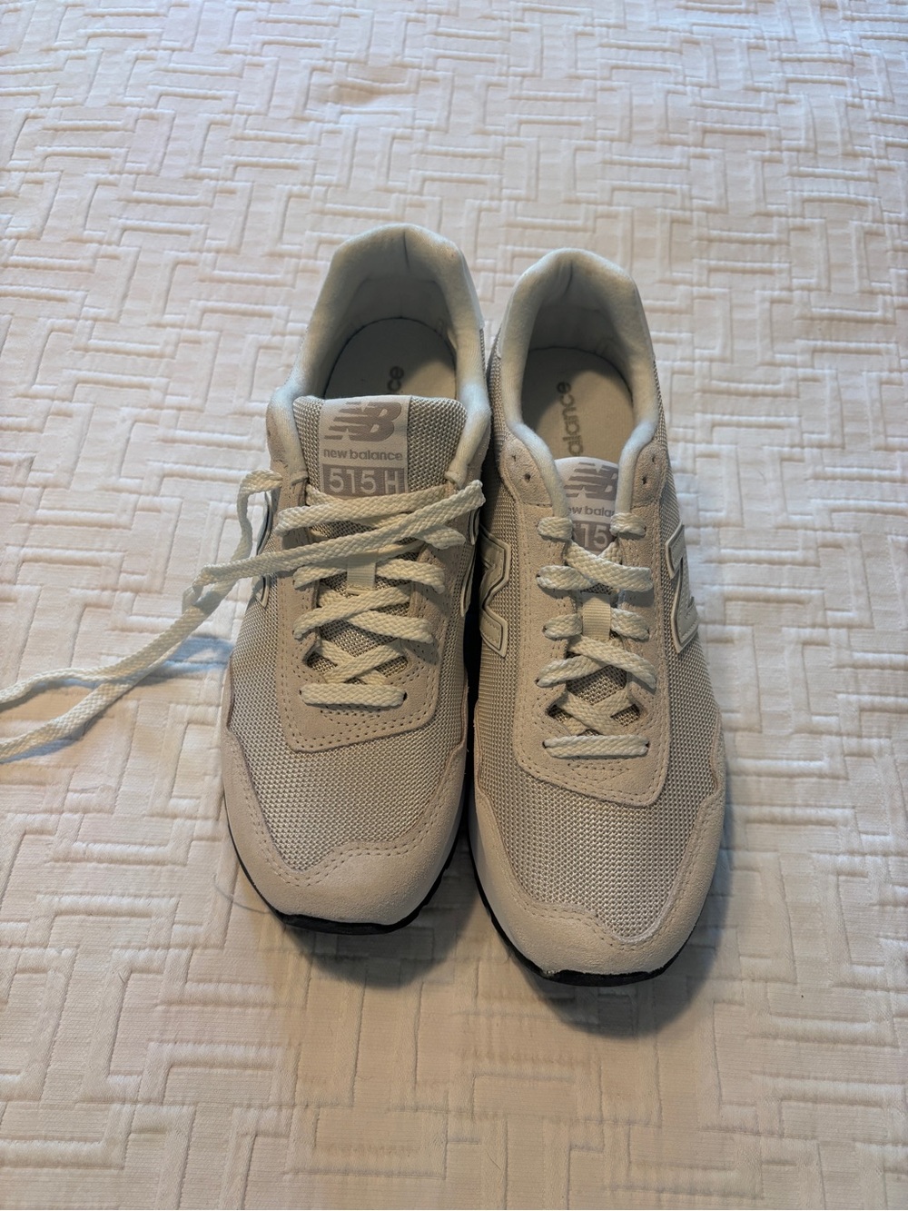 New Balance Women's Cream Platform Sneakers - Picture 2 of 7